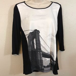 Elie Tahari Tops - Elie Tahari Black & White Top NYC Small Elie Tahari Tops - Elie Tahari Black & White Top NYC Small